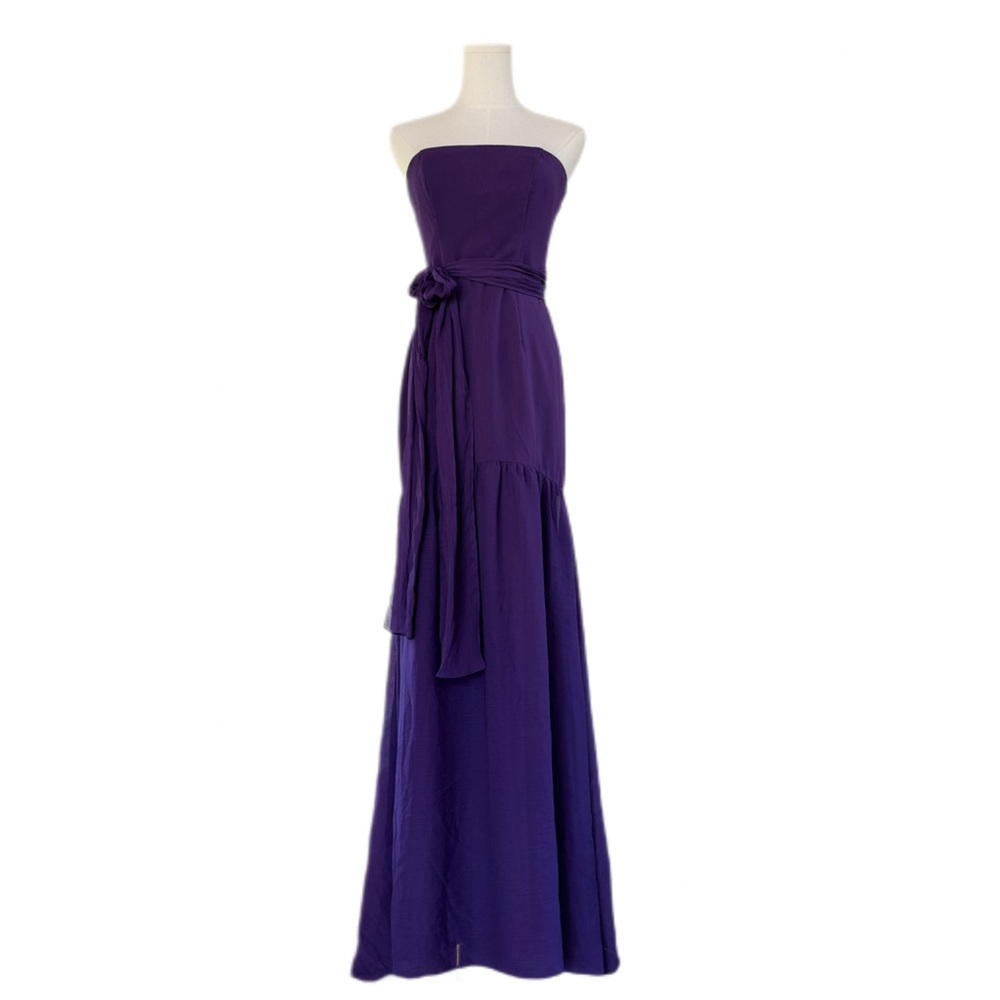 NWT White by Vera Wang Amethyst Strapless Gown Size 2